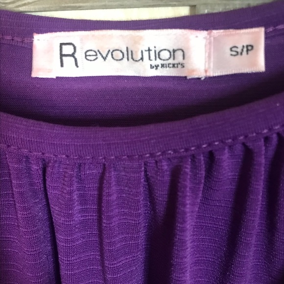 RICKIS Revolution Royal Purple Sleeveless Gathered Dress - Picture 4 of 9